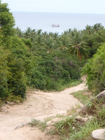 Road from Ao Leuk to Mae Haad